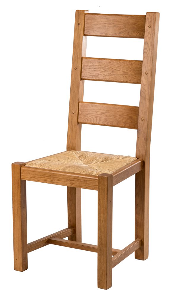 Chaises en bois rustiques paillées personnalisables pour professionnels