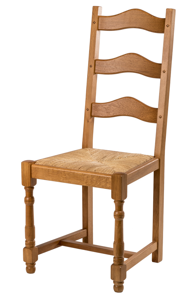 Chaise rustique en chêne massif  chaiseslelievre.com