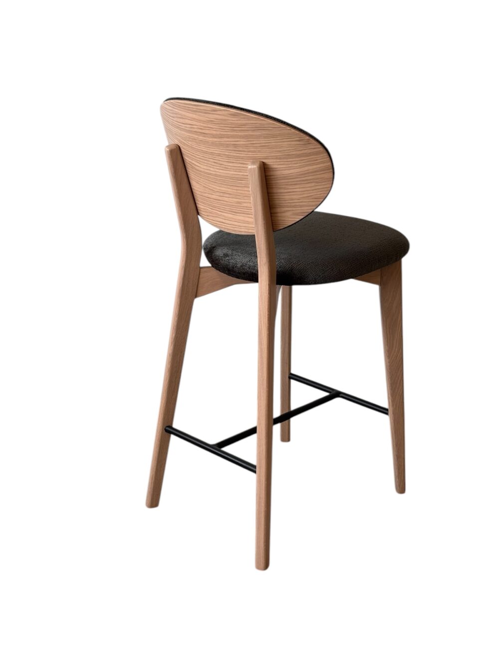 THALES Tabouret avec dossier bois – Image 4