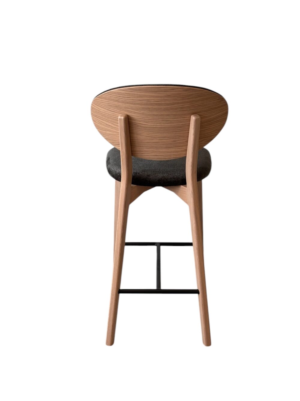 THALES Tabouret avec dossier bois